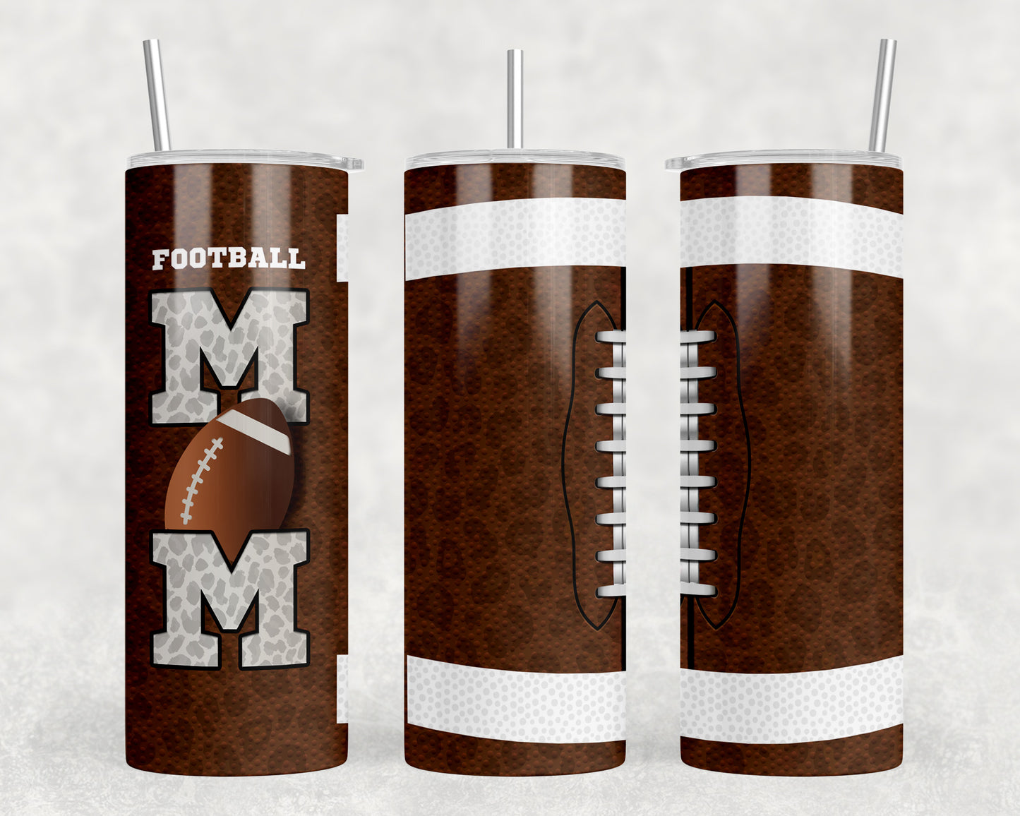 Football Mom 20oz Skinny Tumbler - 1328