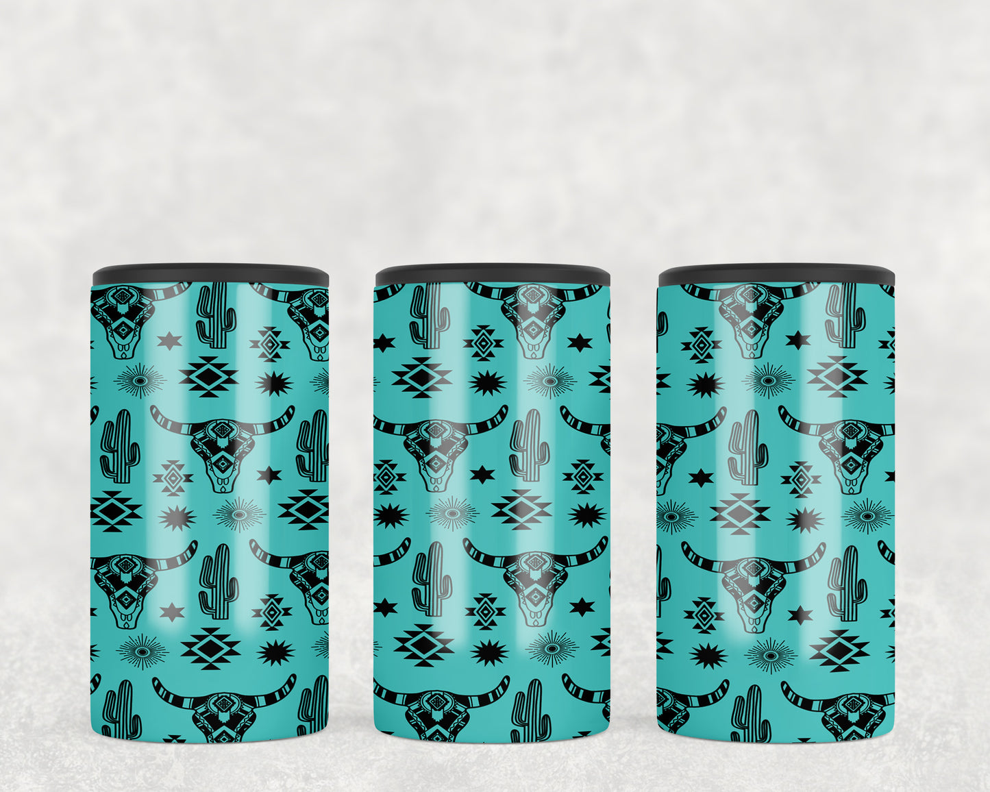 Western Mini Skulls 5-in-1 Can Hugger Tumbler - 1338