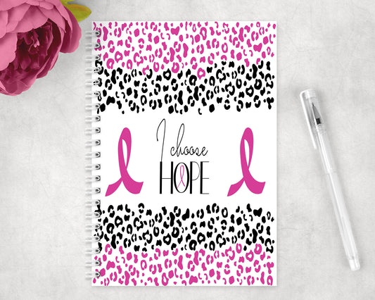 Breast Cancer Awareness Spiral Lined A5 Journal - 1339