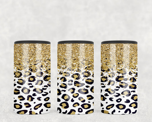 Gold Leopard Print 5-in-1 Can Hugger Tumbler - 1340