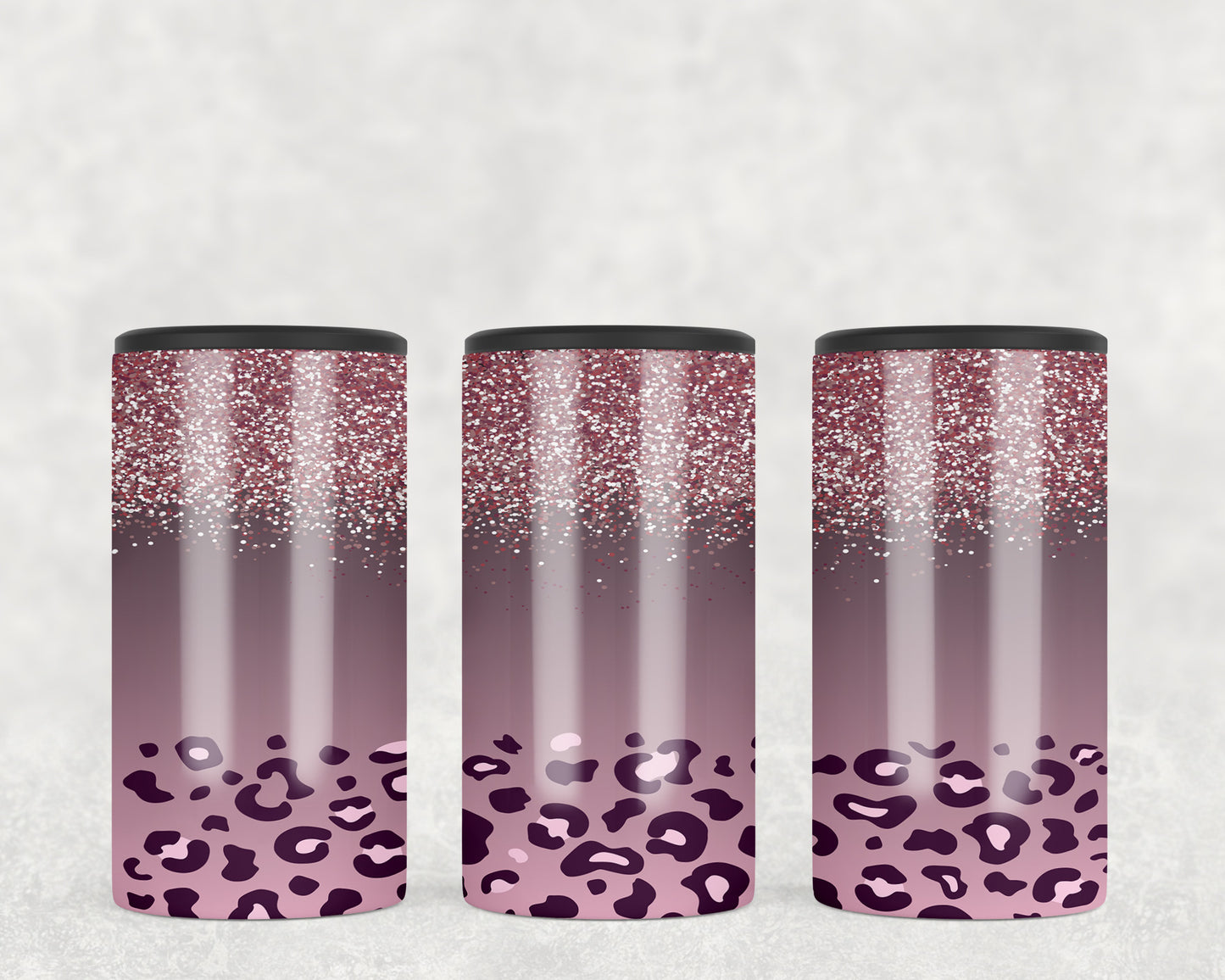 Pink Leopard Print 5-in-1 Can Hugger Tumbler - 1343