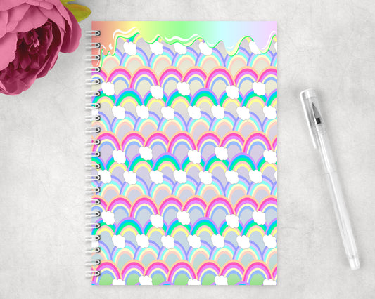 Rainbows Spiral Lined A5 Journal - 1347