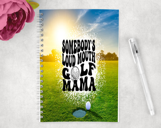 Golf Mama Spiral Lined A5 Journal - 1348