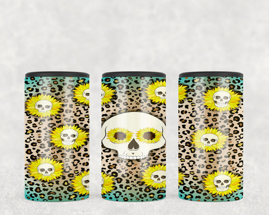 Leopard Print Skull 5-in-1 Can Hugger Tumbler - 1350