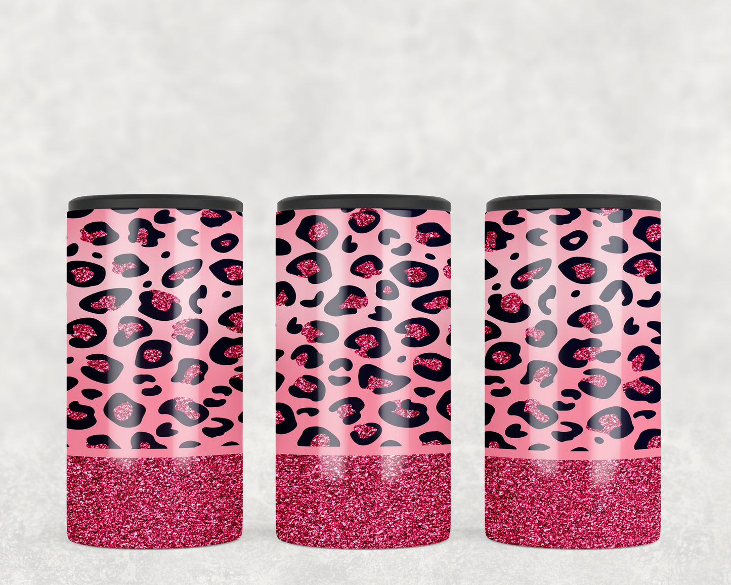 Pink Leopard Print 5-in-1 Can Hugger Tumbler - 1358