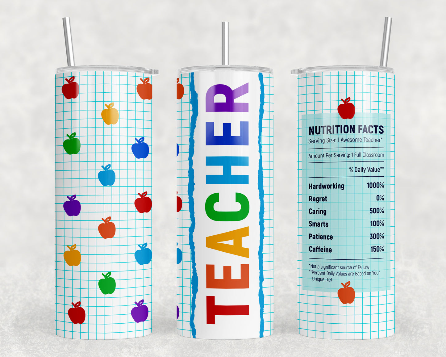 Teacher 20oz Skinny Tumbler - 1363