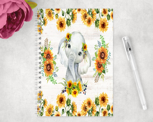 Elephant Spiral Lined A5 Journal - 1364