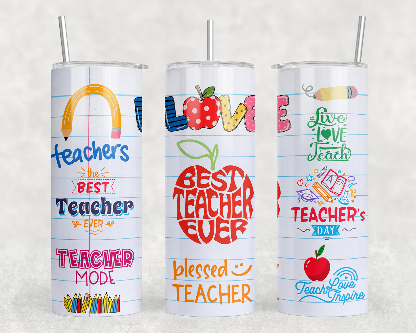 Teacher 20oz Skinny Tumbler - 1368