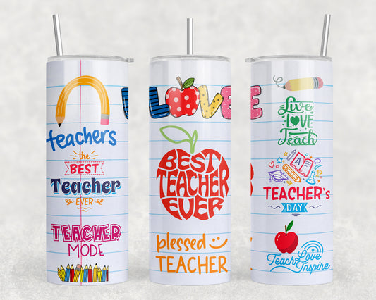 Teacher 20oz Skinny Tumbler - 1368