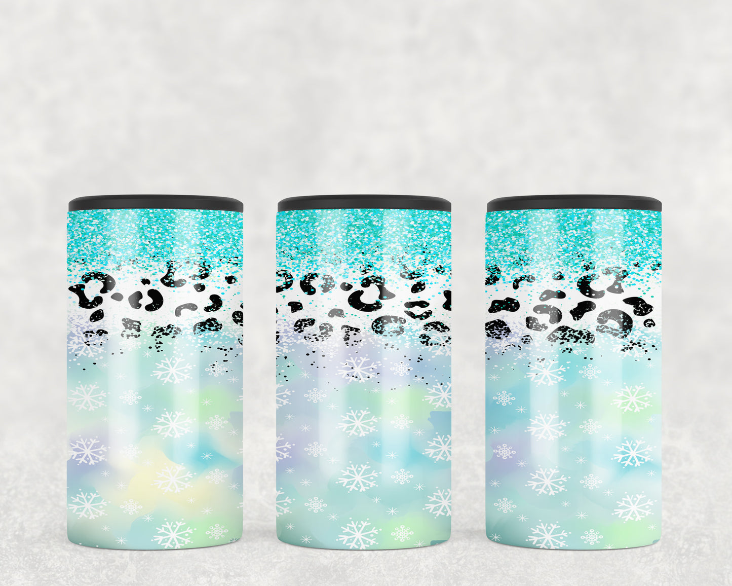 Snowflakes Winter Christmas 5-in-1 Can Hugger Tumbler - 1375