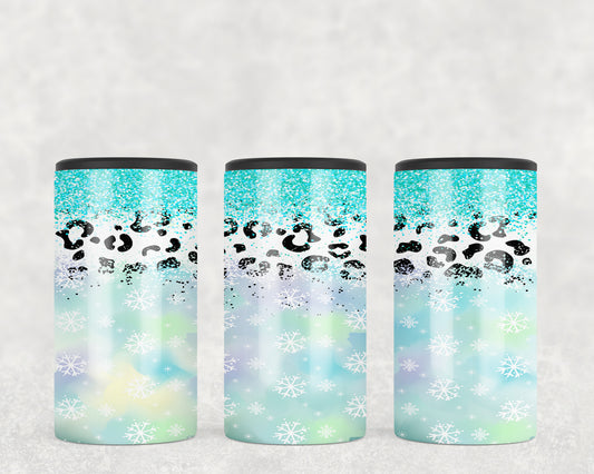 Snowflakes Winter Christmas 5-in-1 Can Hugger Tumbler - 1375