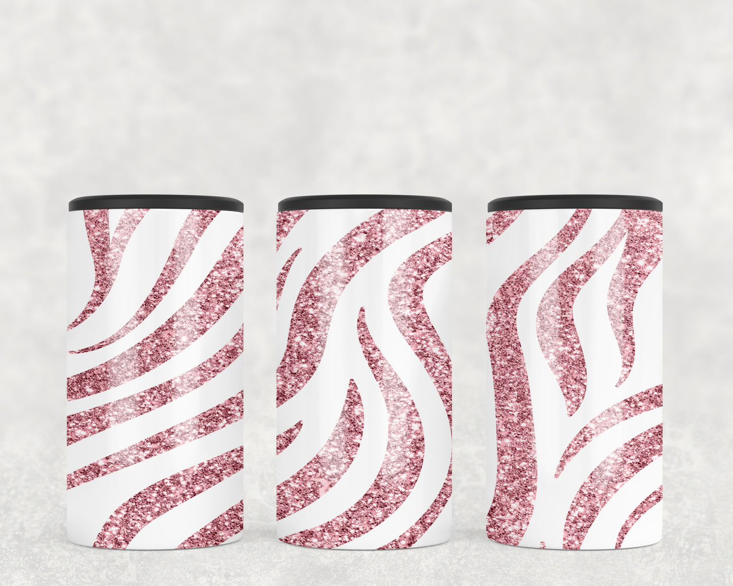 Pink Zebra Print 5-in-1 Can Hugger Tumbler - 1376