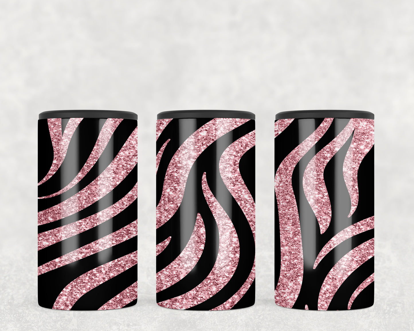 Pink Zebra Print 5-in-1 Can Hugger Tumbler - 1379