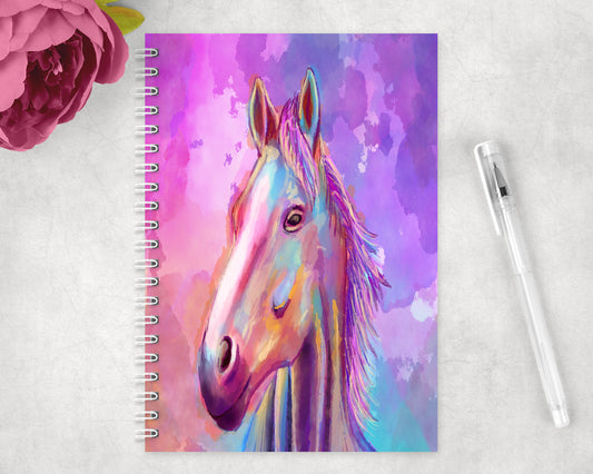 Horse Spiral Lined A5 Journal - 1384