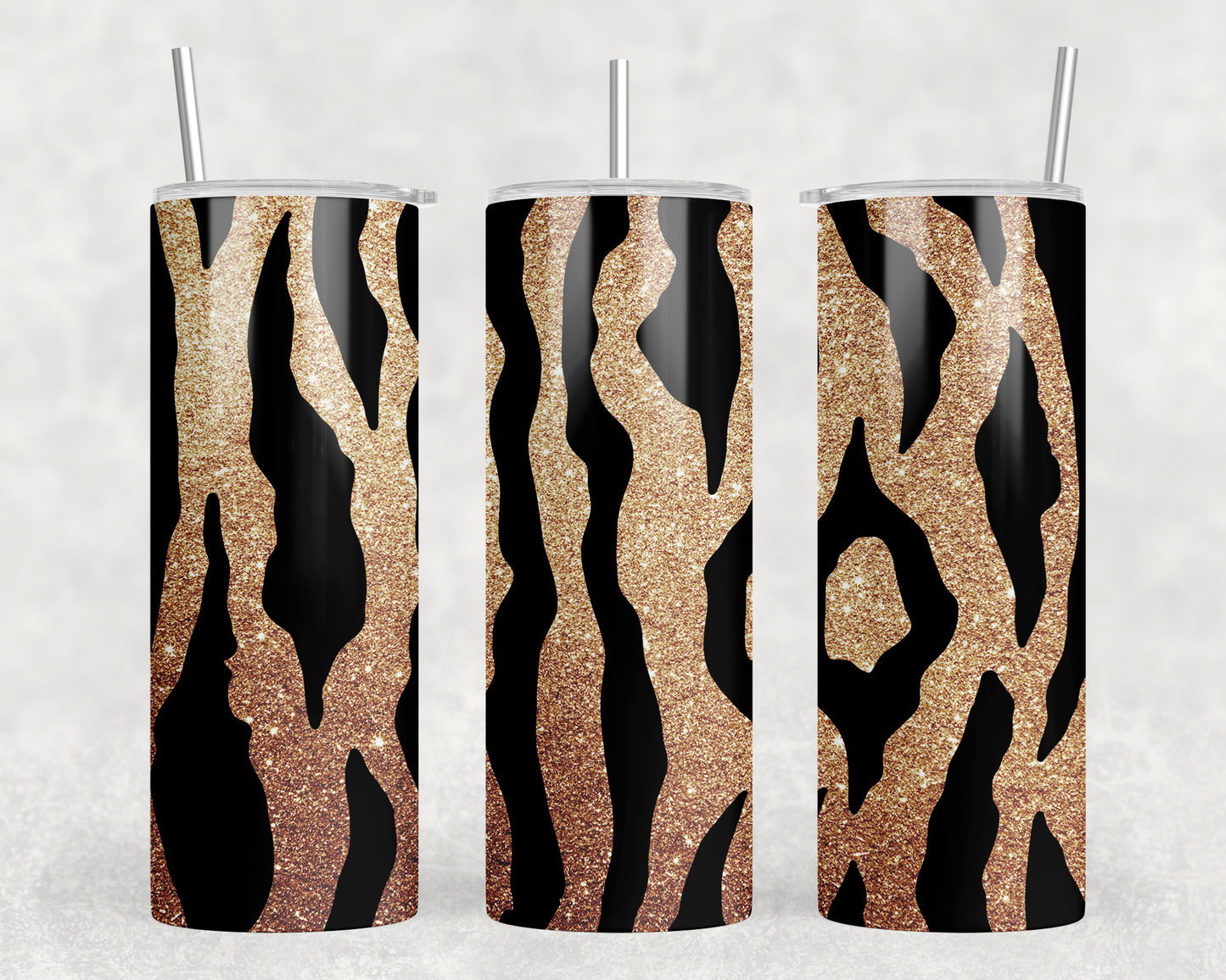 Tiger Print 20oz Skinny Tumbler - 1387