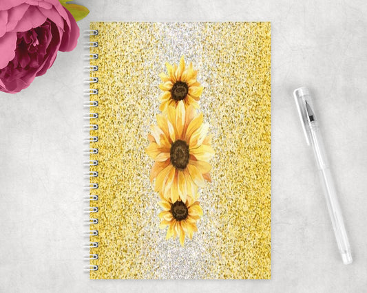 Sunflower Spiral Lined A5 Journal - 1390