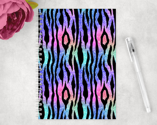 Tiger Print Spiral Lined A5 Journal - 1392