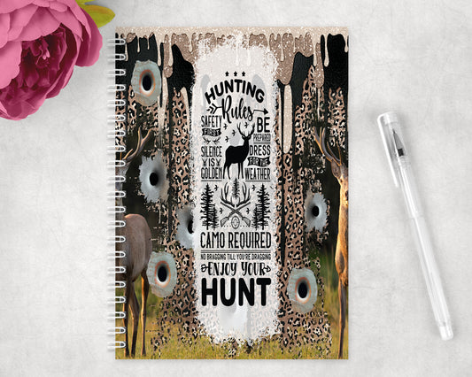 Deer Hunting Spiral Lined A5 Journal - 1395