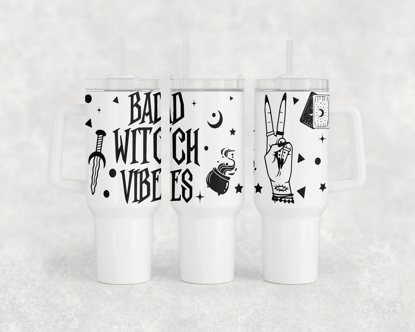 Halloween Bad Witch Vibes 40oz Tumbler - 1404