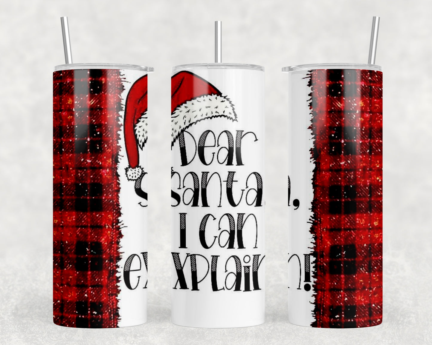 Funny Christmas 20oz Skinny Tumbler - 1412