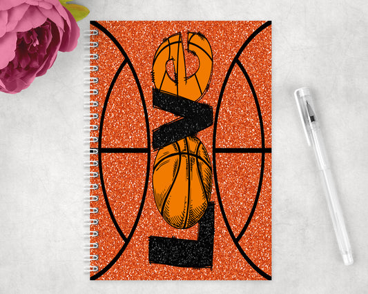 Basketball Spiral Lined A5 Journal - 1413