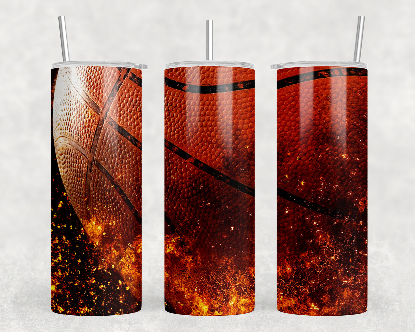 Basketball 20oz Skinny Tumbler - 1421