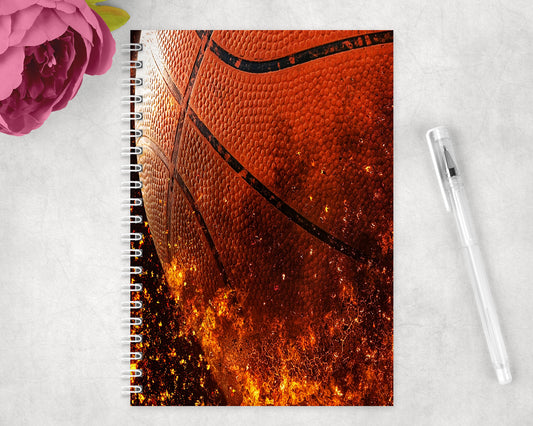 Basketball Spiral Lined A5 Journal - 1421