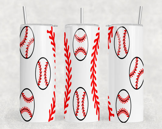 Baseball 20oz Skinny Tumbler - 1422