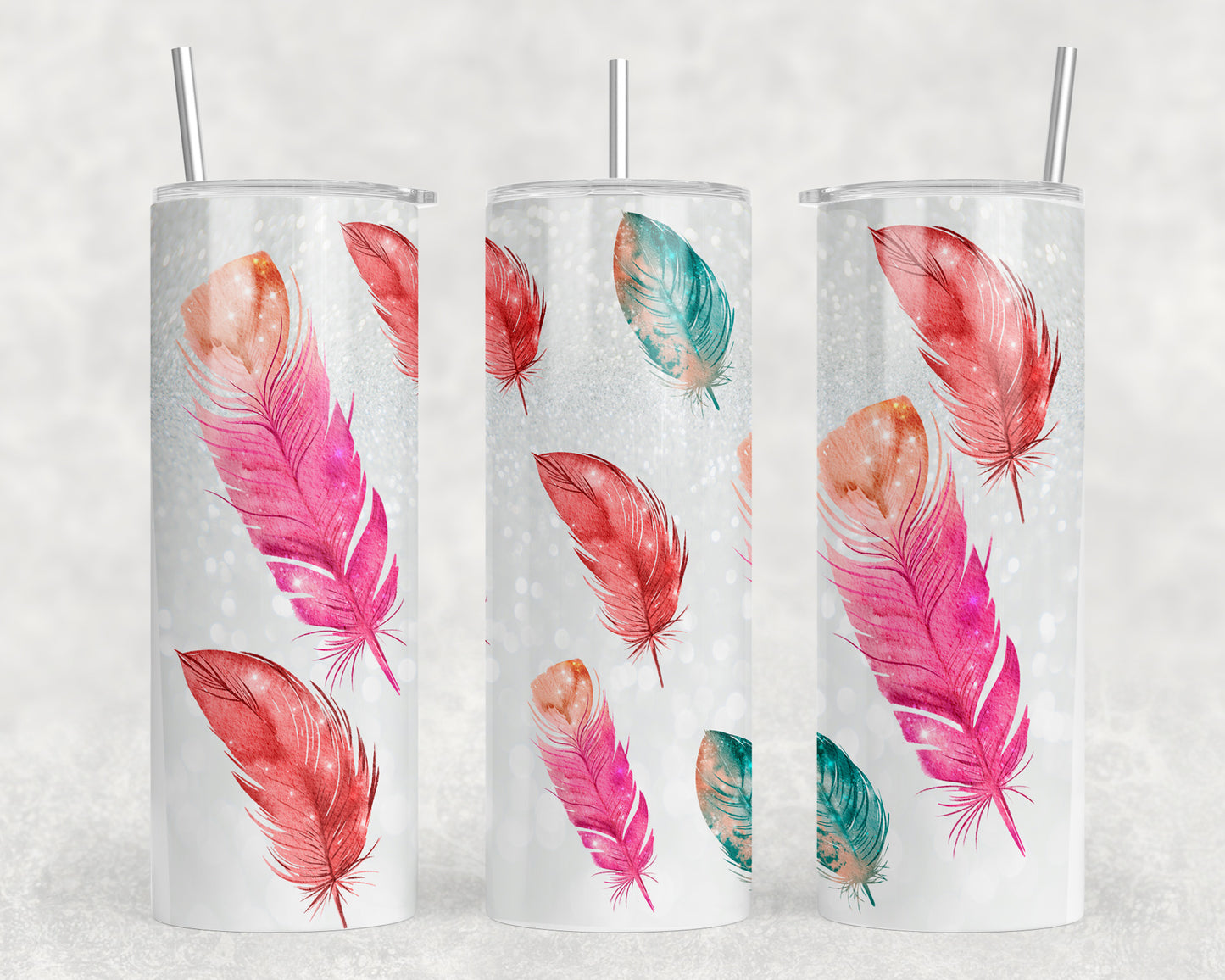 Feathers 20oz Skinny Tumbler - 1429