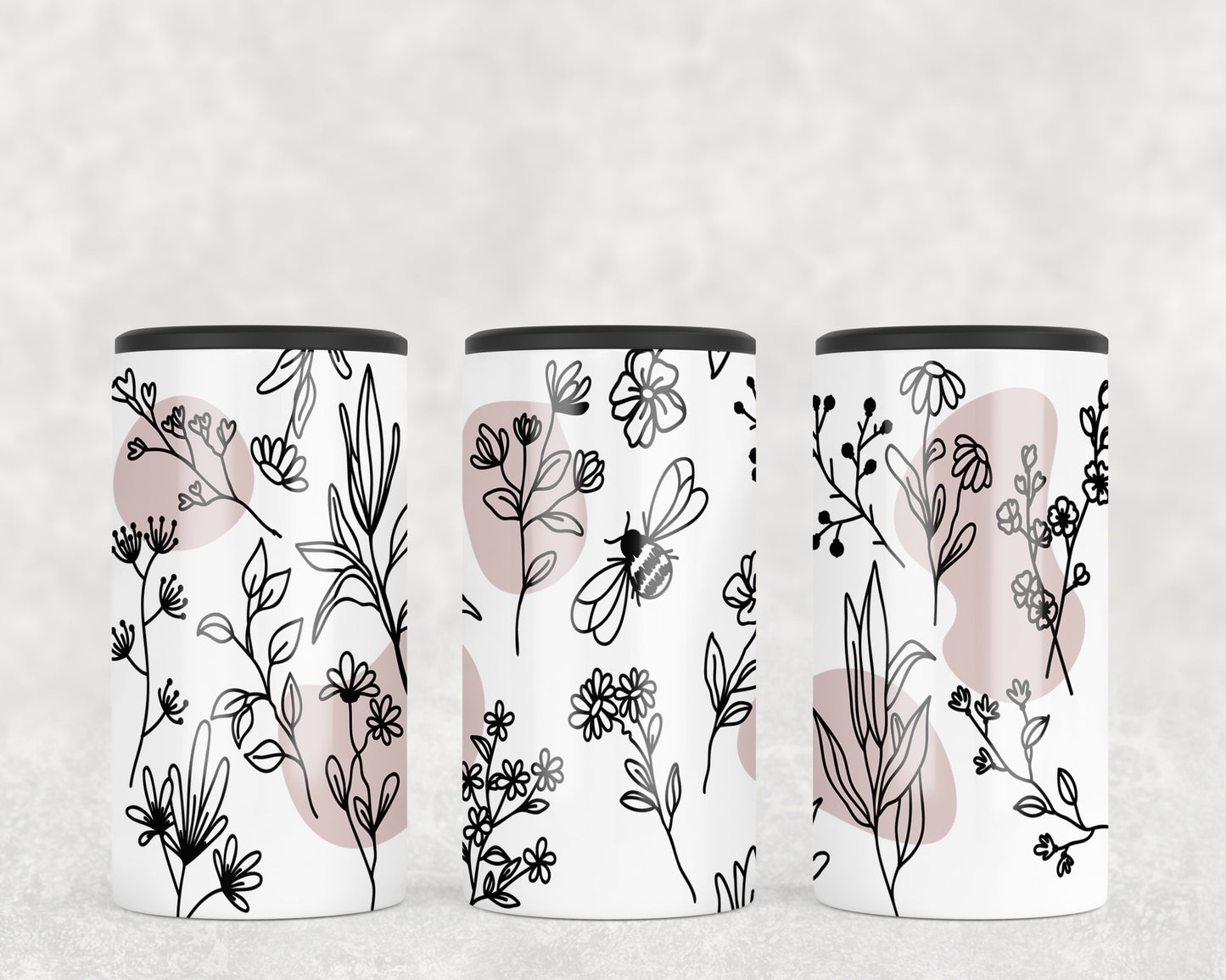 Flowers 5-in-1 Can Hugger Tumbler - 1439