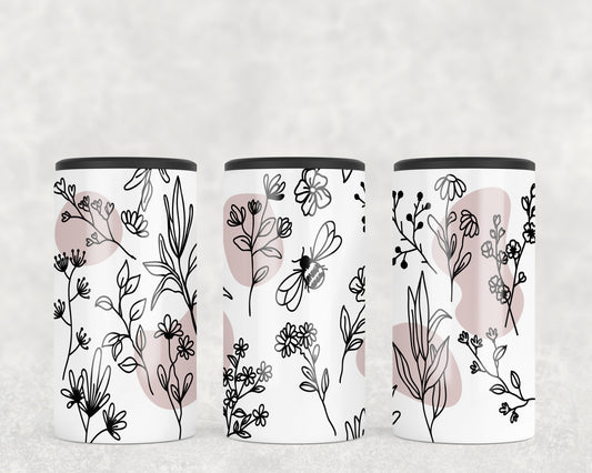 Flowers 5-in-1 Can Hugger Tumbler - 1439