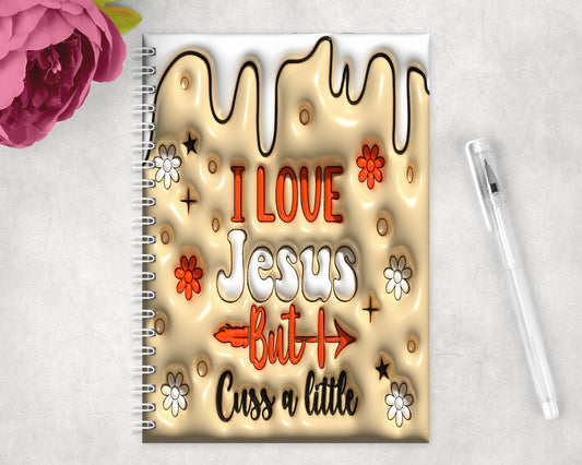 Funny I Love Jesus  Spiral Lined A5 Journal - 143