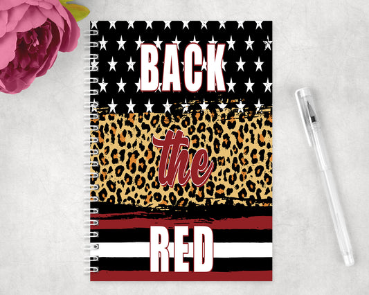 Back The Red Spiral Lined A5 Journal - 1440