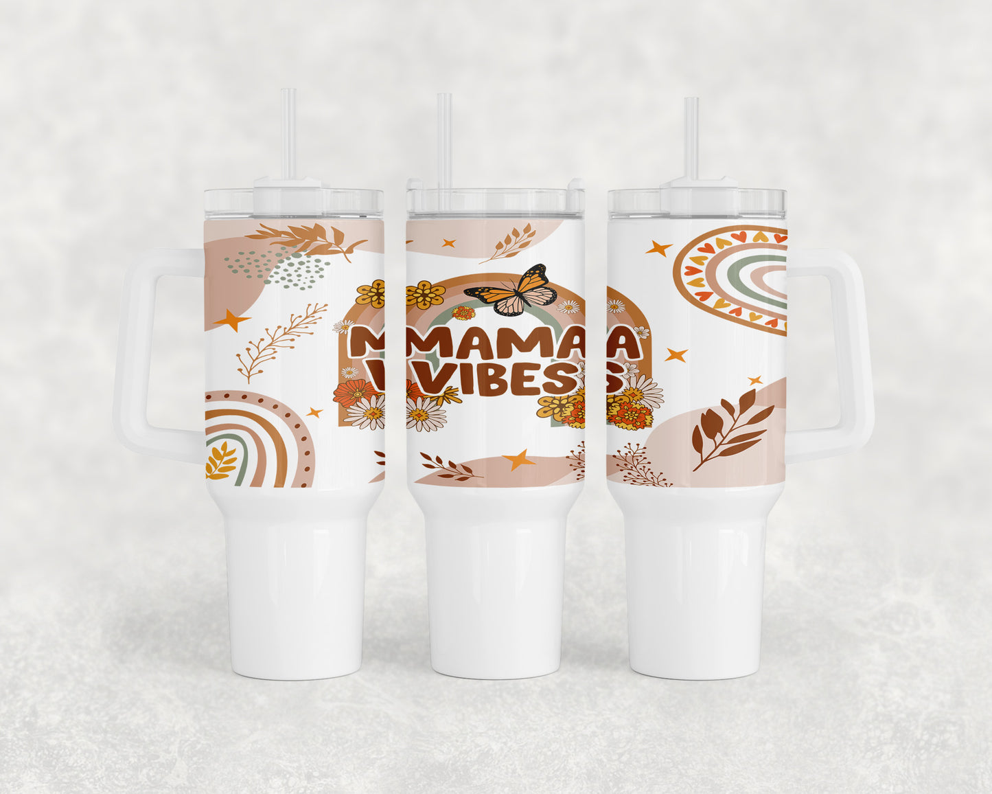 Boho Mama Vibes 40oz Tumbler - 1445