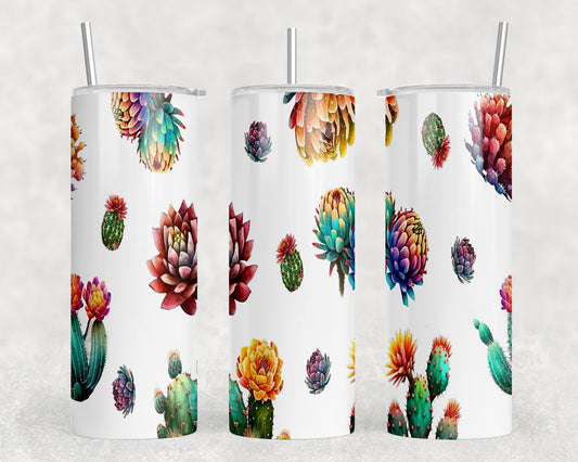 Succulents 20oz Skinny Tumbler - 1446