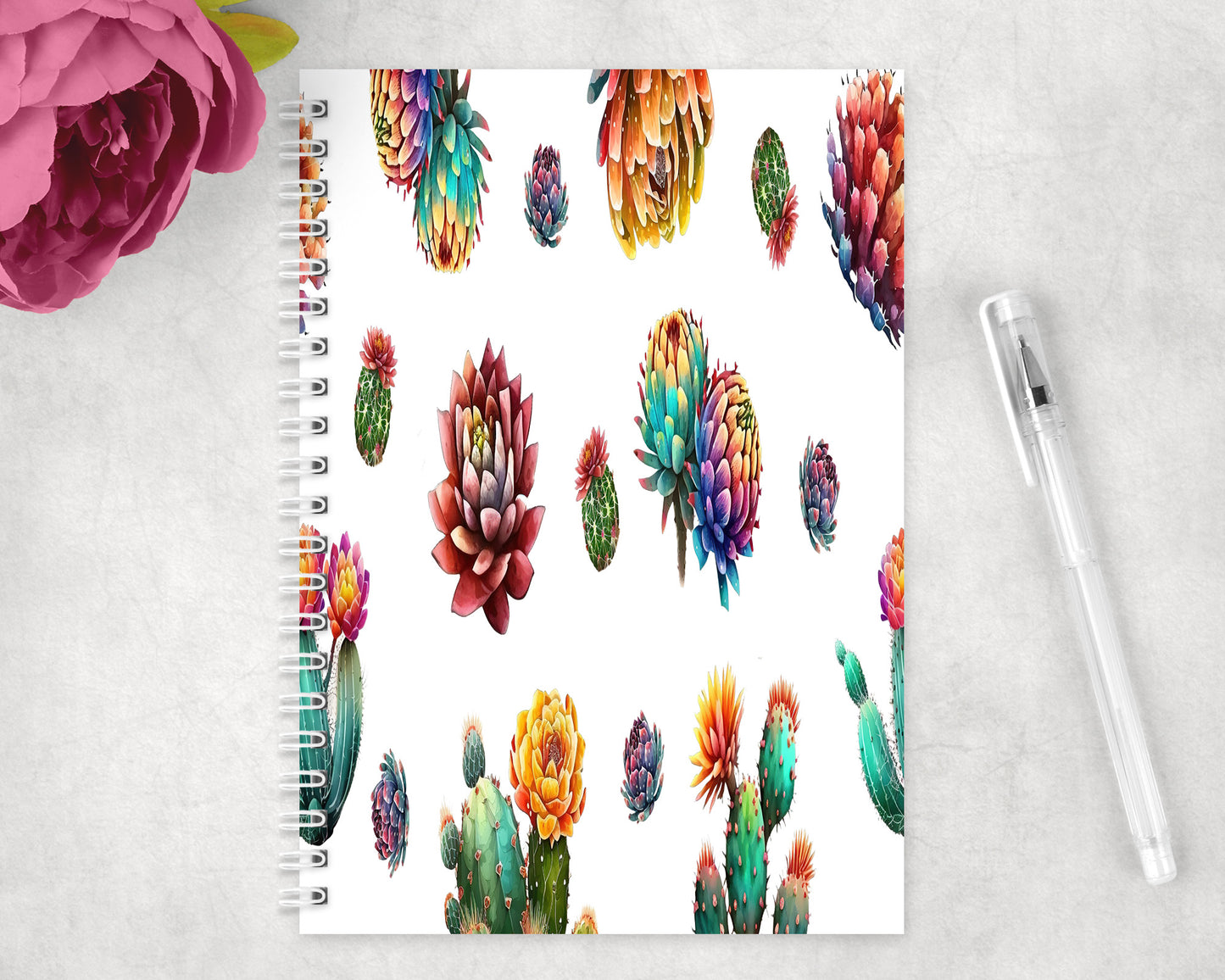 Succulents Spiral Lined A5 Journal - 1446