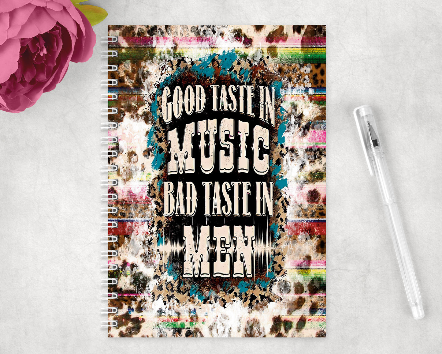 Good Taste in Music Spiral Lined A5 Journal - 1454