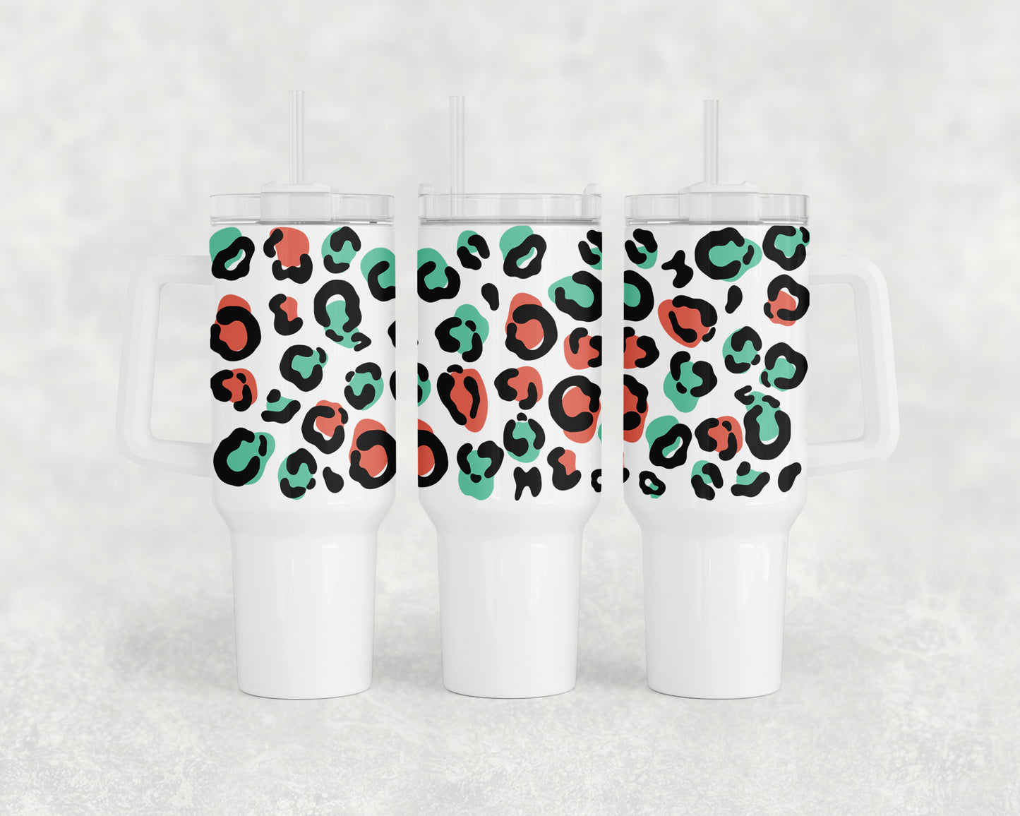 Christmas Leopard Print 40oz Tumbler - 1459