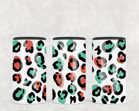 Christmas Leopard Print 5-in-1 Can Hugger Tumbler - 1459