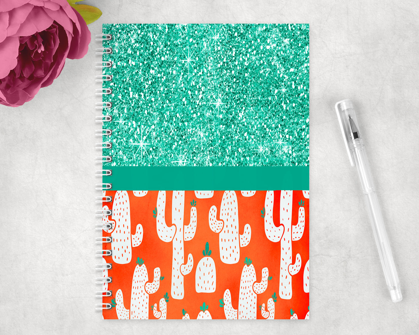 Mini Cactus Spiral Lined A5 Journal - 1463