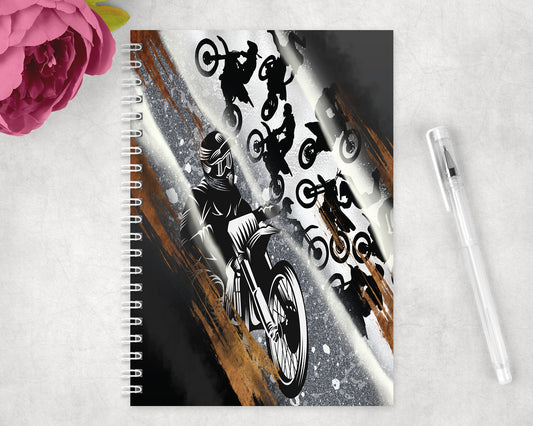 Dirt Bikes Spiral Lined A5 Journal - 1467