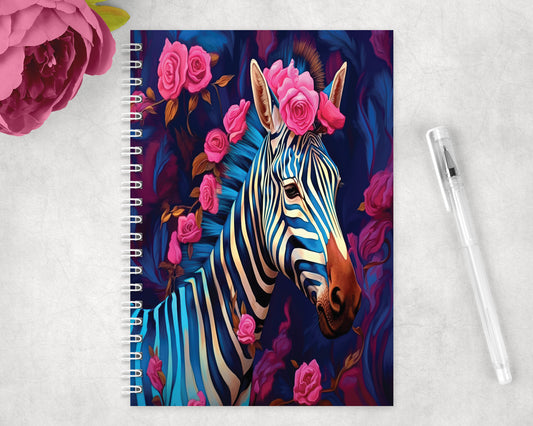 Zebra Spiral Lined A5 Journal - 1468