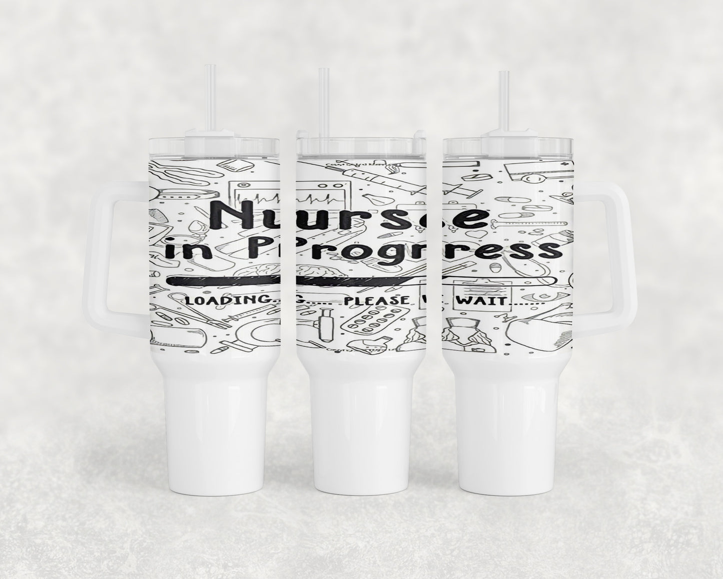 Nurse In Progress Nursing School 40oz Tumbler - 1472