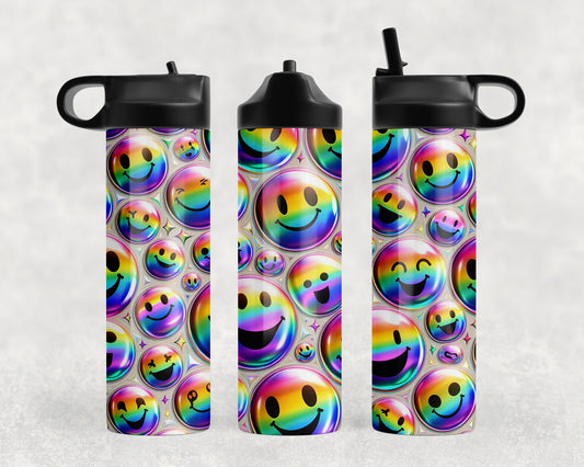 Rainbow Smiley Water Bottle - 147