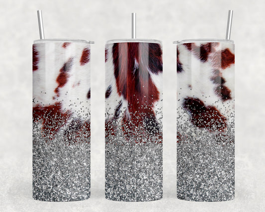 Printed Cowhide 20oz Skinny Tumbler - 1480