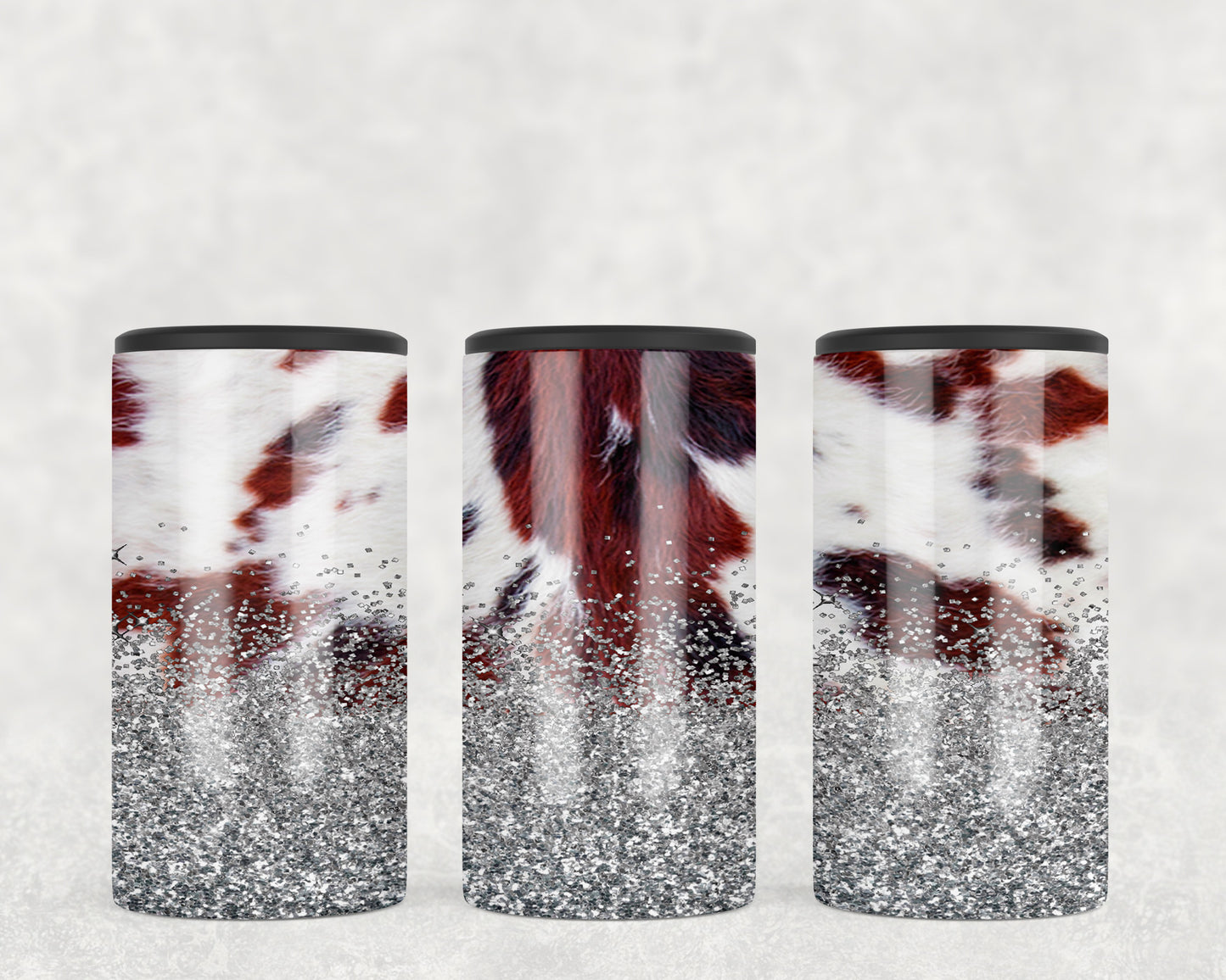 Printed Cowhide 5-in-1 Can Hugger Tumbler - 1480