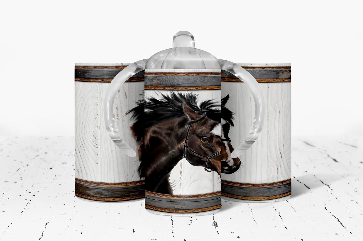 Horse Kids Dual Lid Sippy Cup Tumbler - 1481