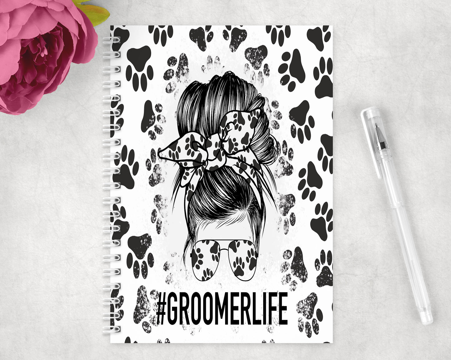 Groomer Life Spiral Lined A5 Journal - 1484