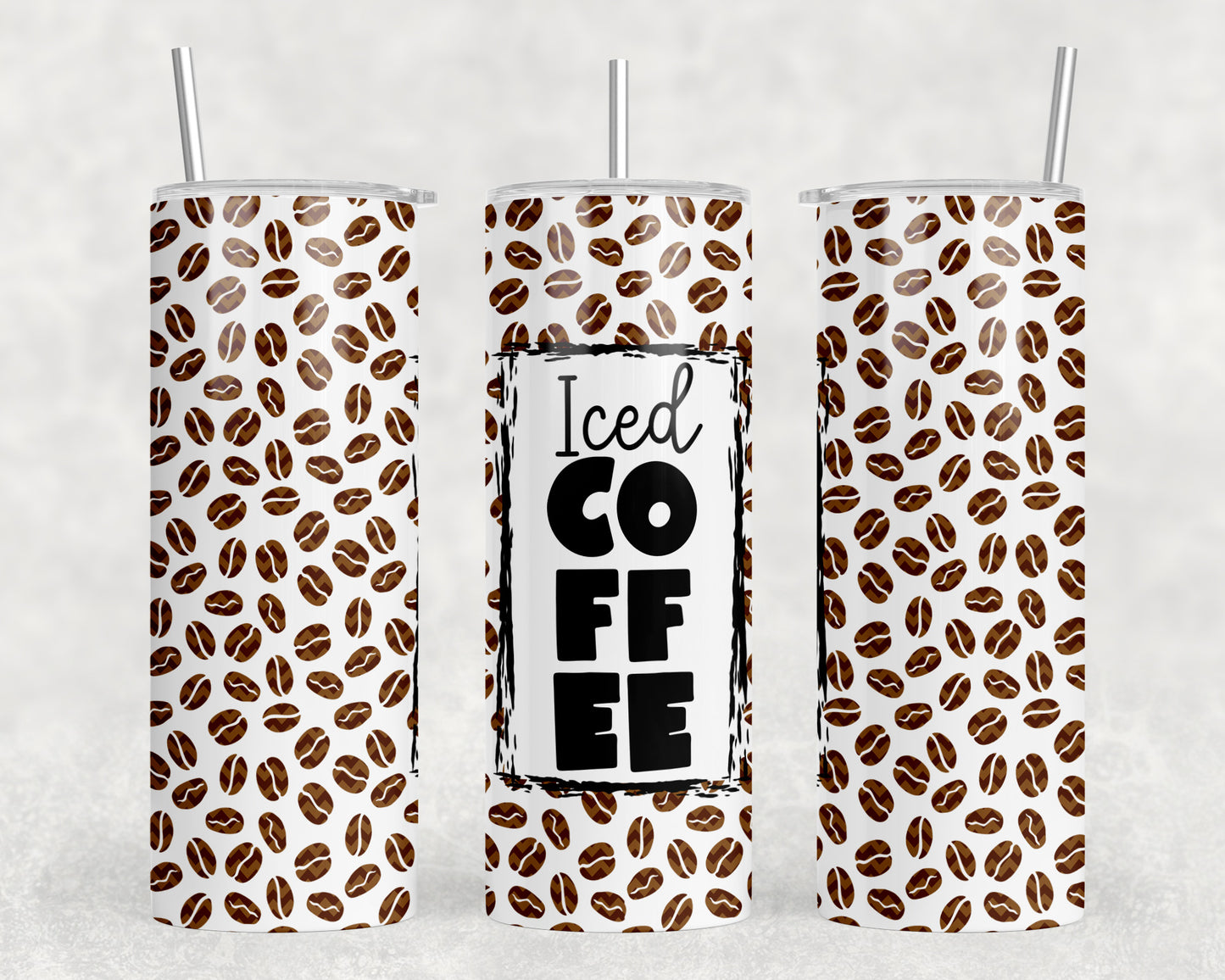 Iced Coffee 20oz Skinny Tumbler - 1485