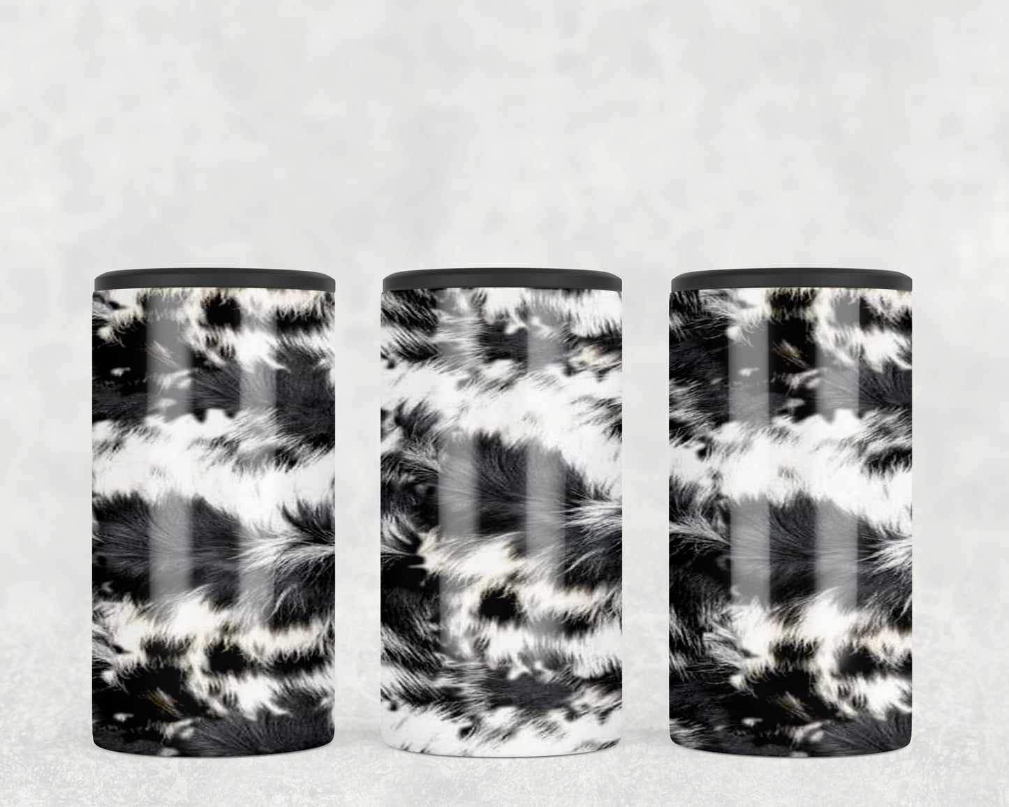 Printed Cowhide 5-in-1 Can Hugger Tumbler - 1490